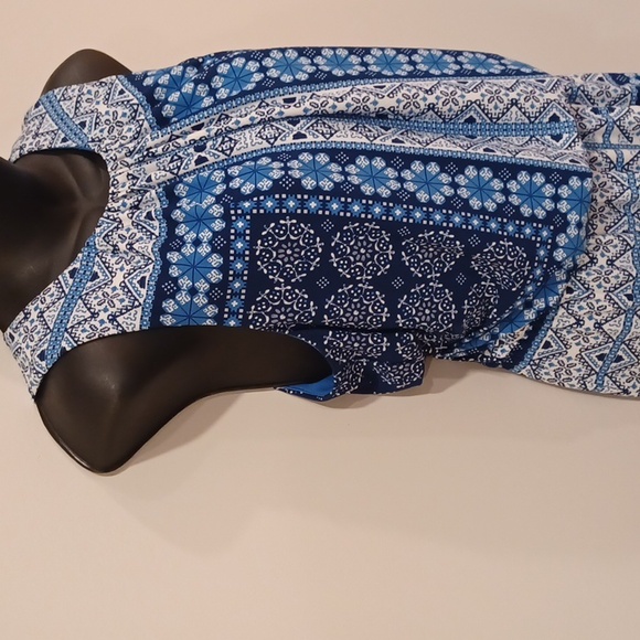 Maggy London Patchwork Print Stretch Sleeveless Maxi Dress- Sz. 10 - Picture 8 of 14